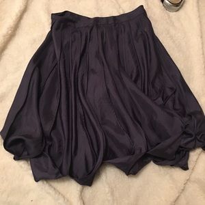 BCBG MAXAZRIA RUNWAY Deep Navy Origami Skirt sz 0